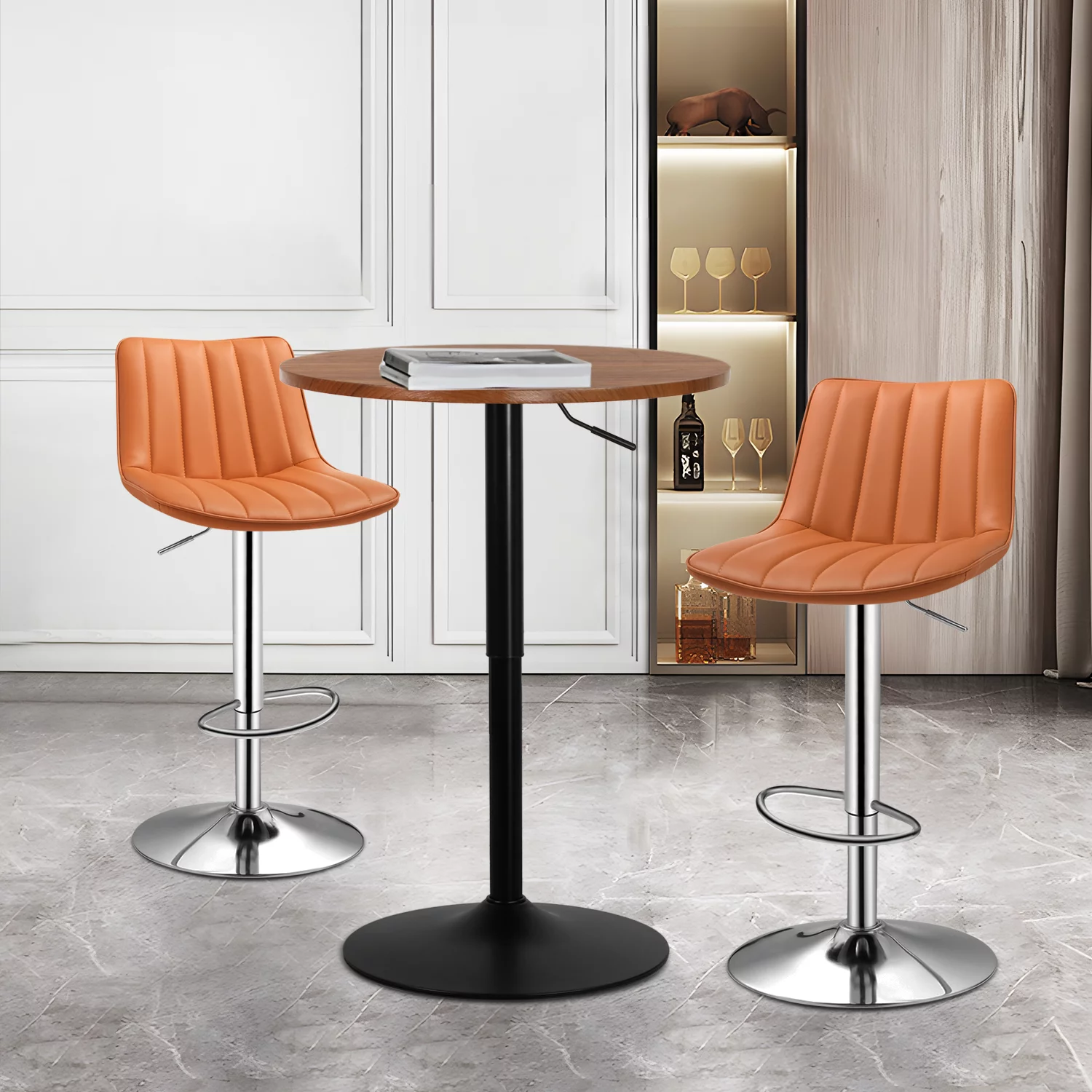 Magshion 3 Pieces Bar Table and Chair Set, 23.5