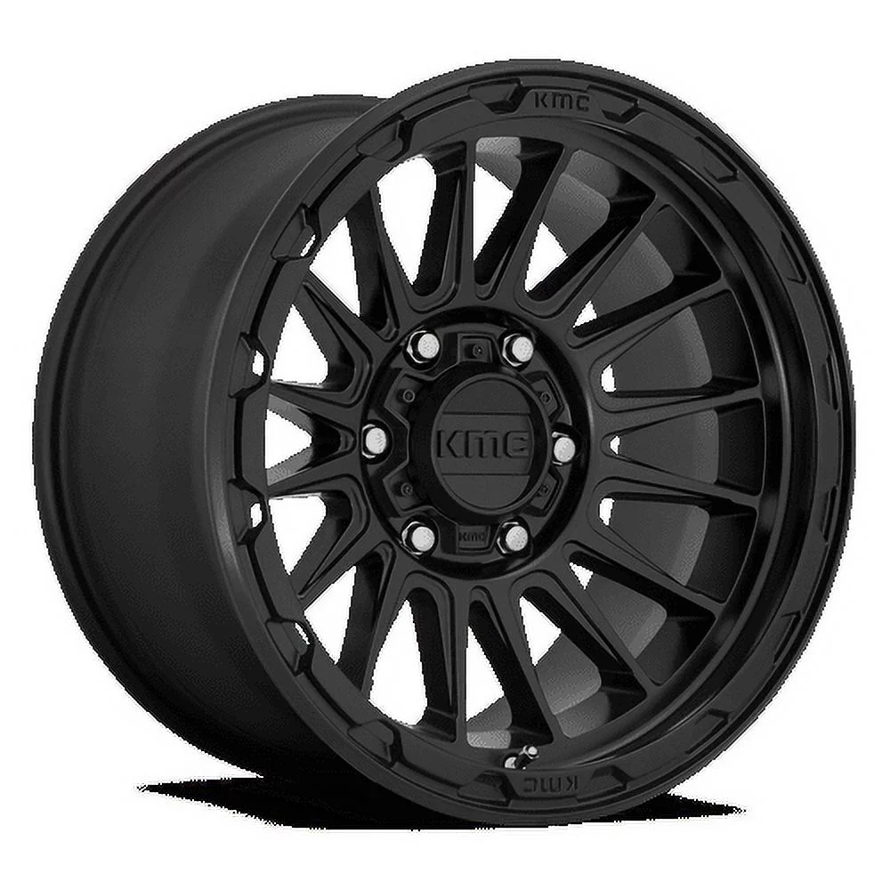 KMC Wheels impact 17x9 6x139.7 -12et 106.25mm satin black wheel