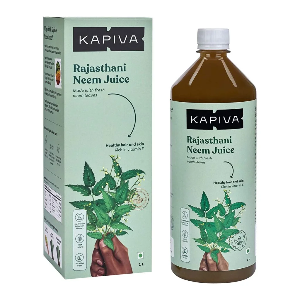 Kapiva Thar Aloe Vera Juice 1L + Kapiva Rajasthani Neem Juice 1L | Rich in Vitamin C, E and Fibre | Natural Juices | Maintain Healthy Skin and Hair