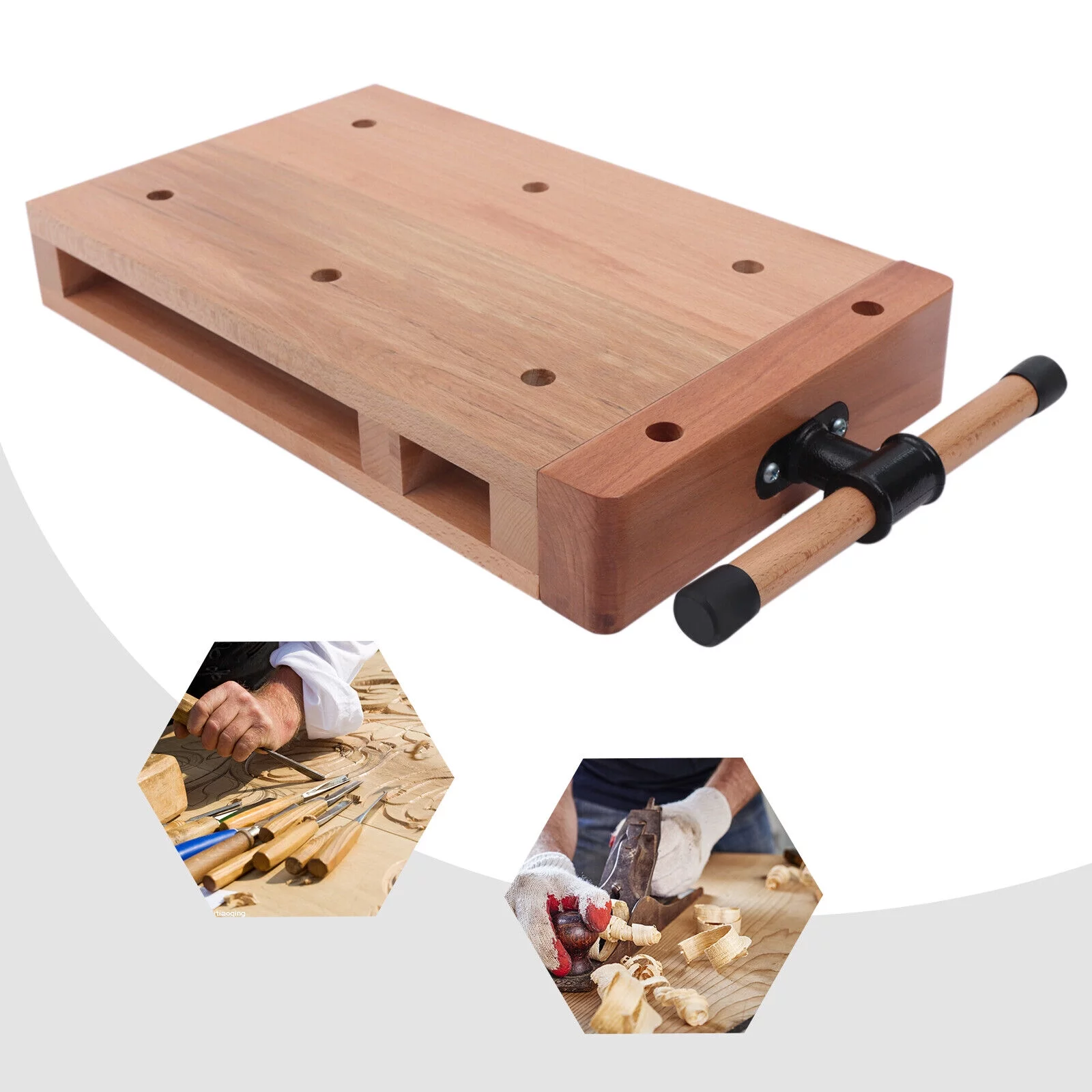 Workbench Desktop Woodworking Hard Wood Vise Portable Smart W/Superior Clamping Portable Wood Vise Smart Vice Superior Clamping