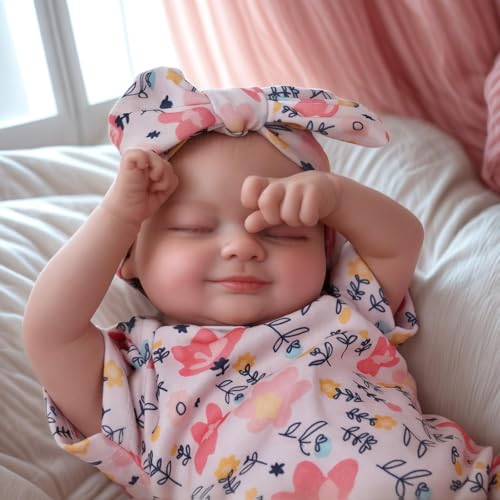BABESIDE Reborn Baby Dolls Silicone Full Body - Skylar, 17-Inch Lifelike Realistic-Newborn Dolls Vinyl Real Life Baby Doll Girl with Gift Box for Cuddling, Role Playing and Collection