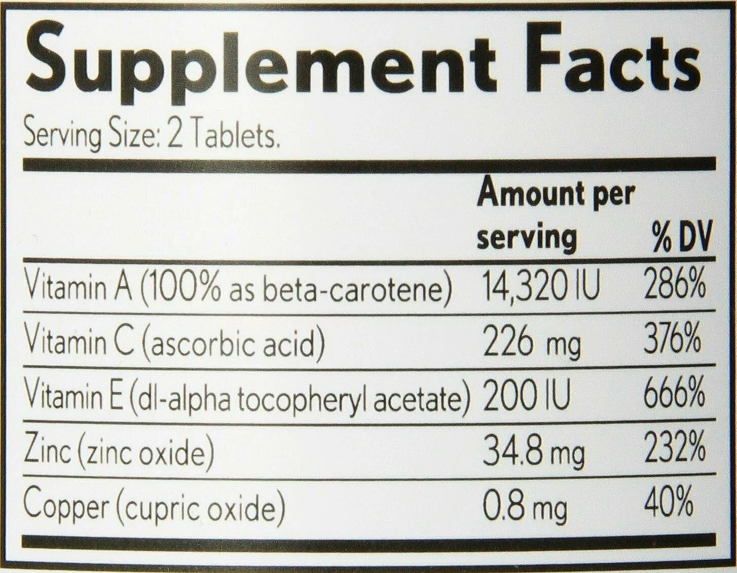 5 Pack Bausch+Lomb PreserVision AREDS Eye Vitamin & Mineral Supplement 240ct Ea