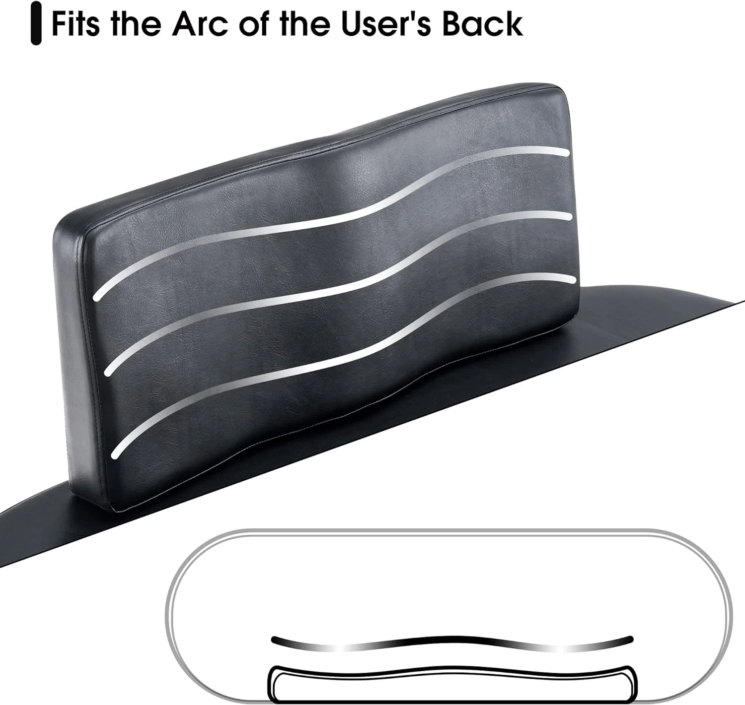 Waiting Room Chairs Reception Settee Bench, Leather Upholstered Dining Bench With Backrest, Office Salon Furniture W702 (Black)