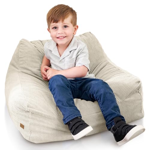 ZICOTO Soft Memory Foam Bean Bag Chair for Toddlers - Trendy Kids Chair and Baby Lounger for Nursery, Playroom, or Living Room Decor