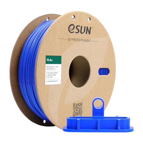 eSUN PLA+ Filament 1.75mm, 3D Printer Filament PLA Plus, Dimensional Accuracy +/- 0.03mm, 1KG Spool (2.2 LBS) 3D Printing Filament for 3D Printers, Fire Engine Red