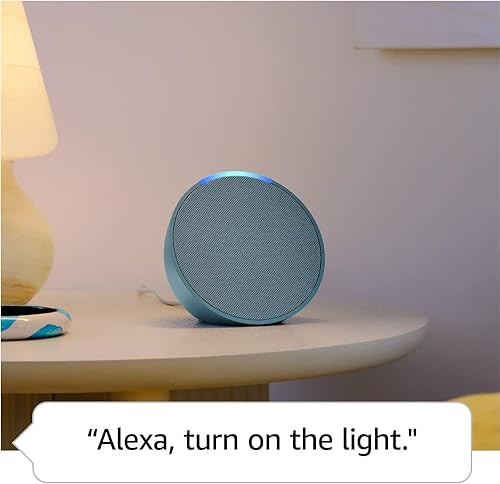 Amazon Echo Pop (newest model), Our smallest Alexa speaker, Fits in any room, Midnight Teal