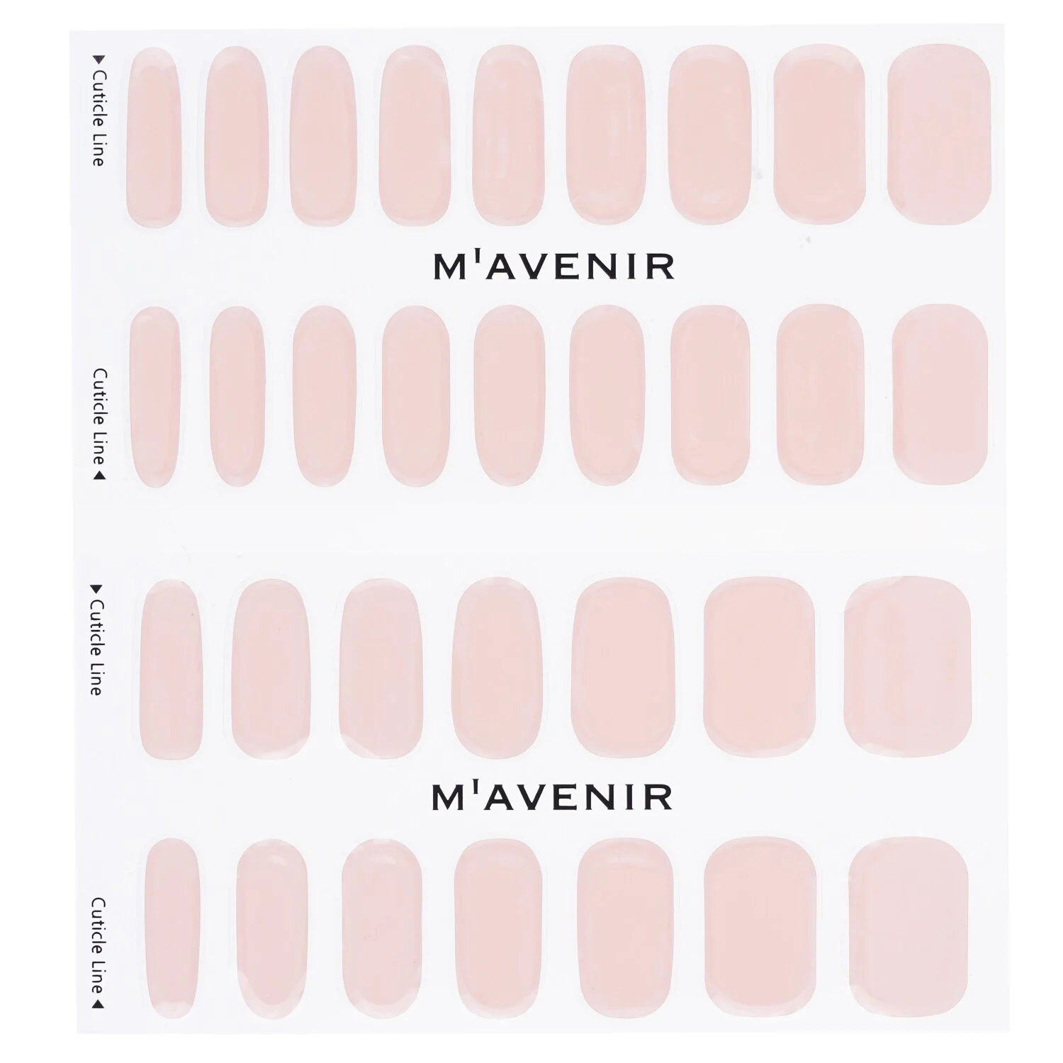 Mavenir Nail Sticker (Pink) - # Glass Soft Pink Nail  32pcs