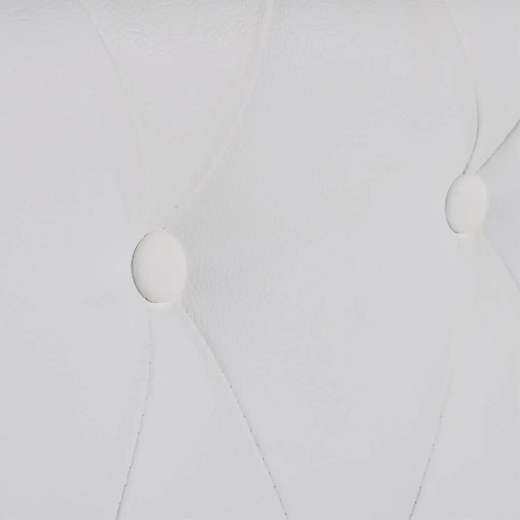 Chesterfield 2-Seater Artificial Leather White