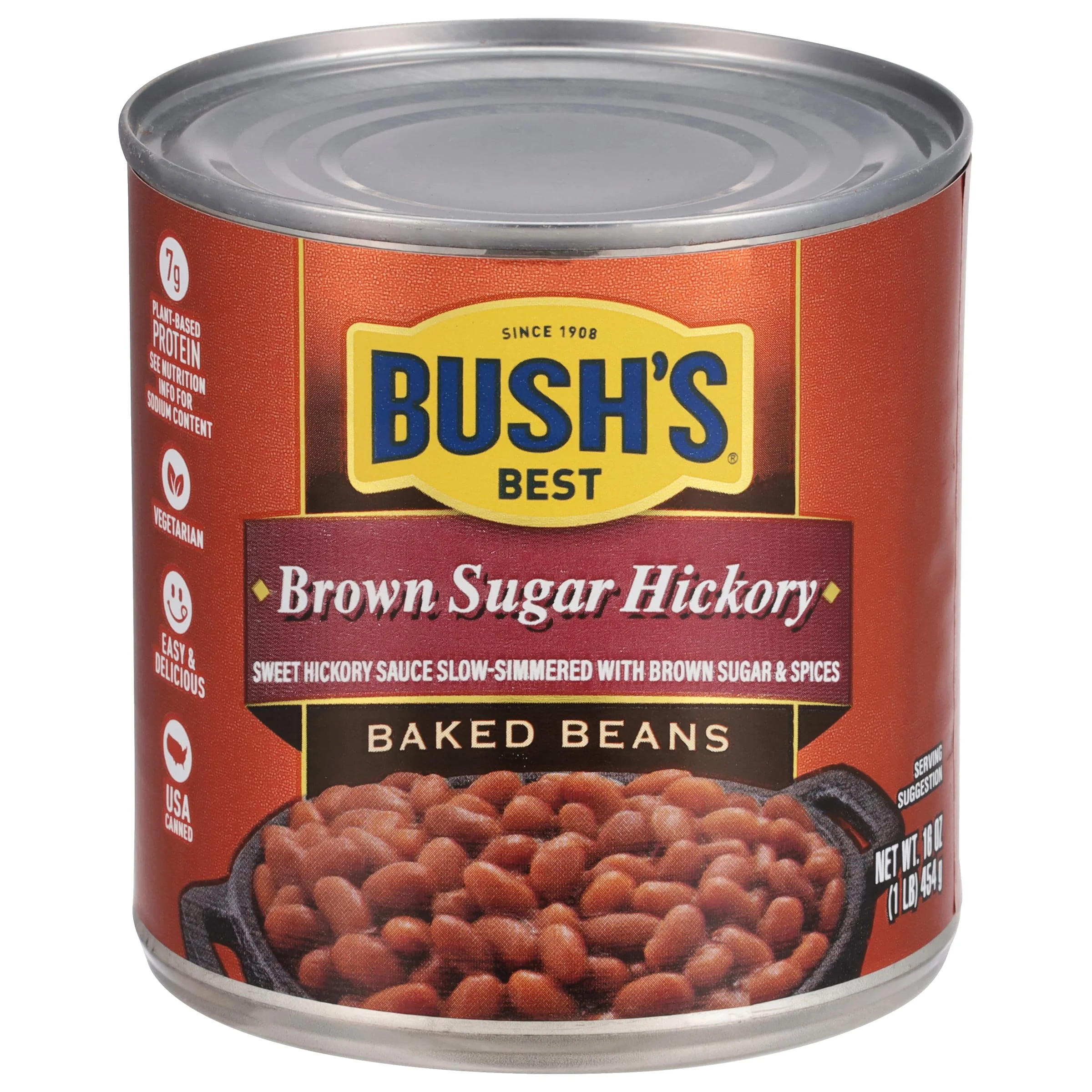 Bush,S Best Baked Beans, Country Style With Bacon And Brown Sugar, 8.3 Oz (Pack Of 12)