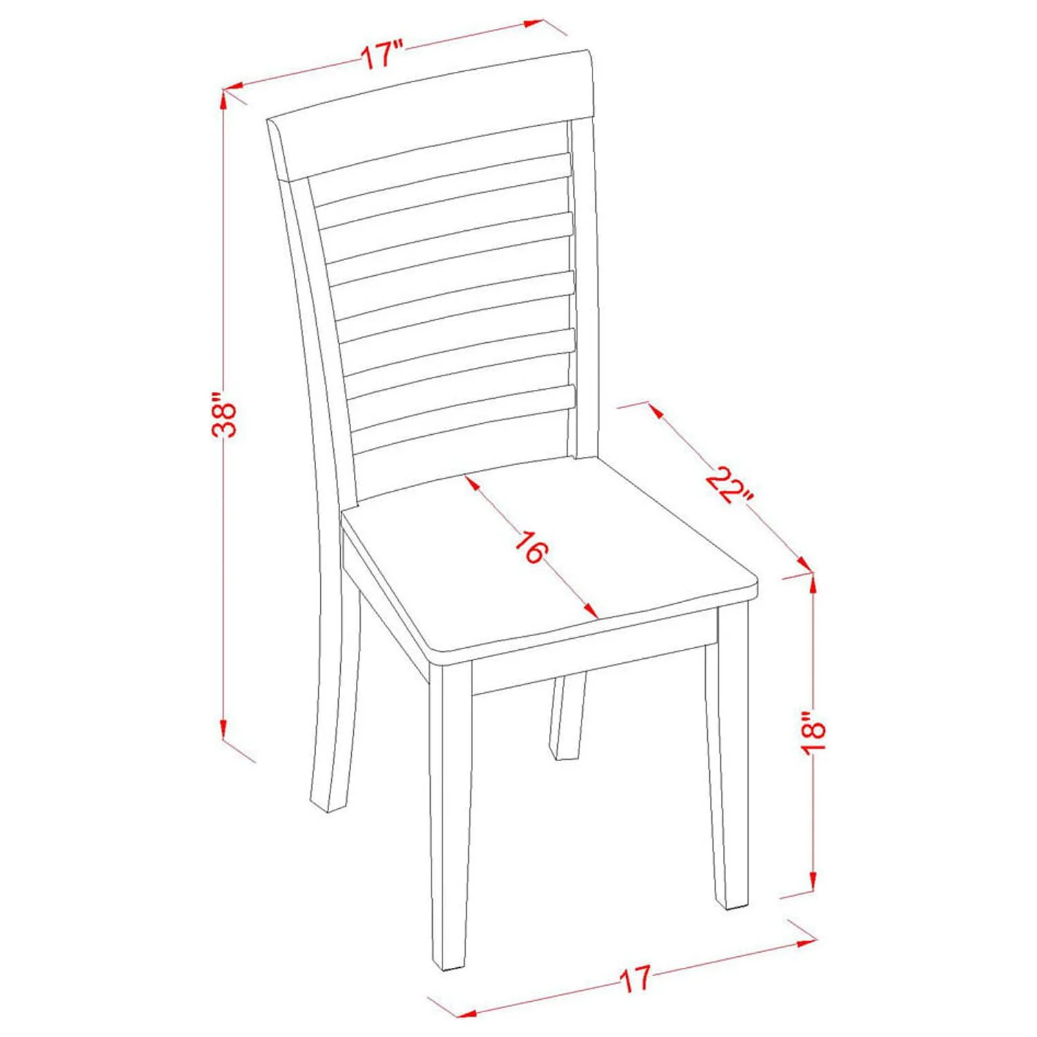 East West Furniture Capris 6 Piece Rectangular Dining Table Set with Milan Wooden Chairs And Bench