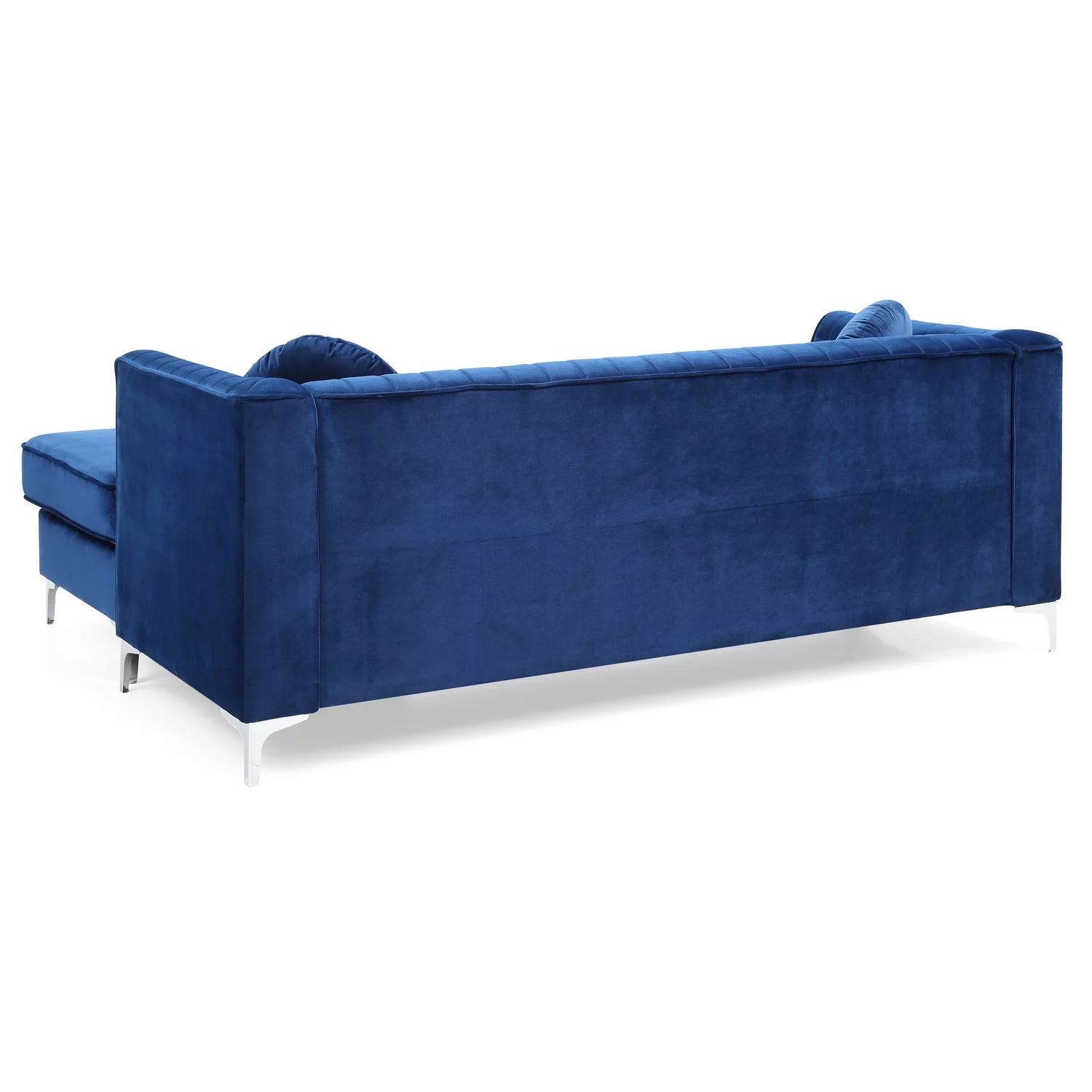 Homestock Artisanal Attic G791B-SC Sofa Chaise ( 3 Boxes) , Navy Blue