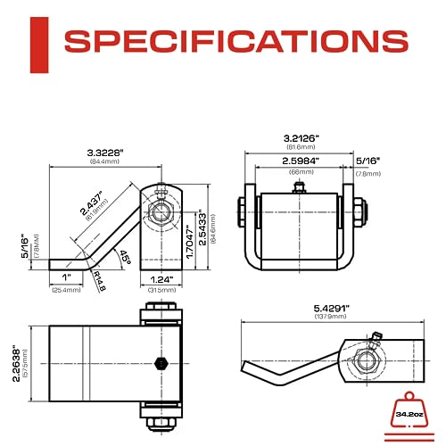 2 Pack - Dump Trailer Hinges - Trailer Door Strap - Heavy Duty – Truck Hinges – Weld On Hinge – Steel Weld On Strap – Leaf Style - Tailgate Hinge for Door Gate Body with Grease Zerk (2 PCS)