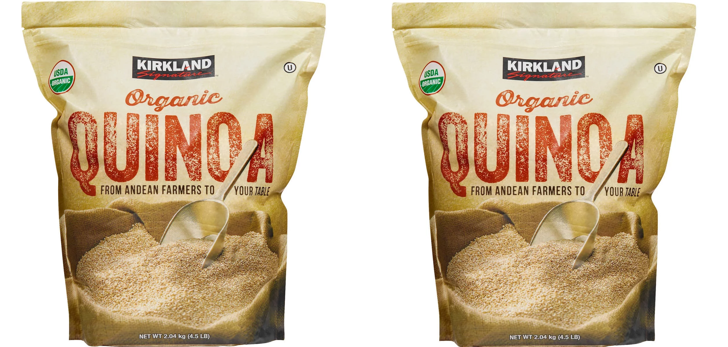 2 PACK |KS Kosher Organic Quinoa, Resealable Bag 4.5 lbs (2 PACK)