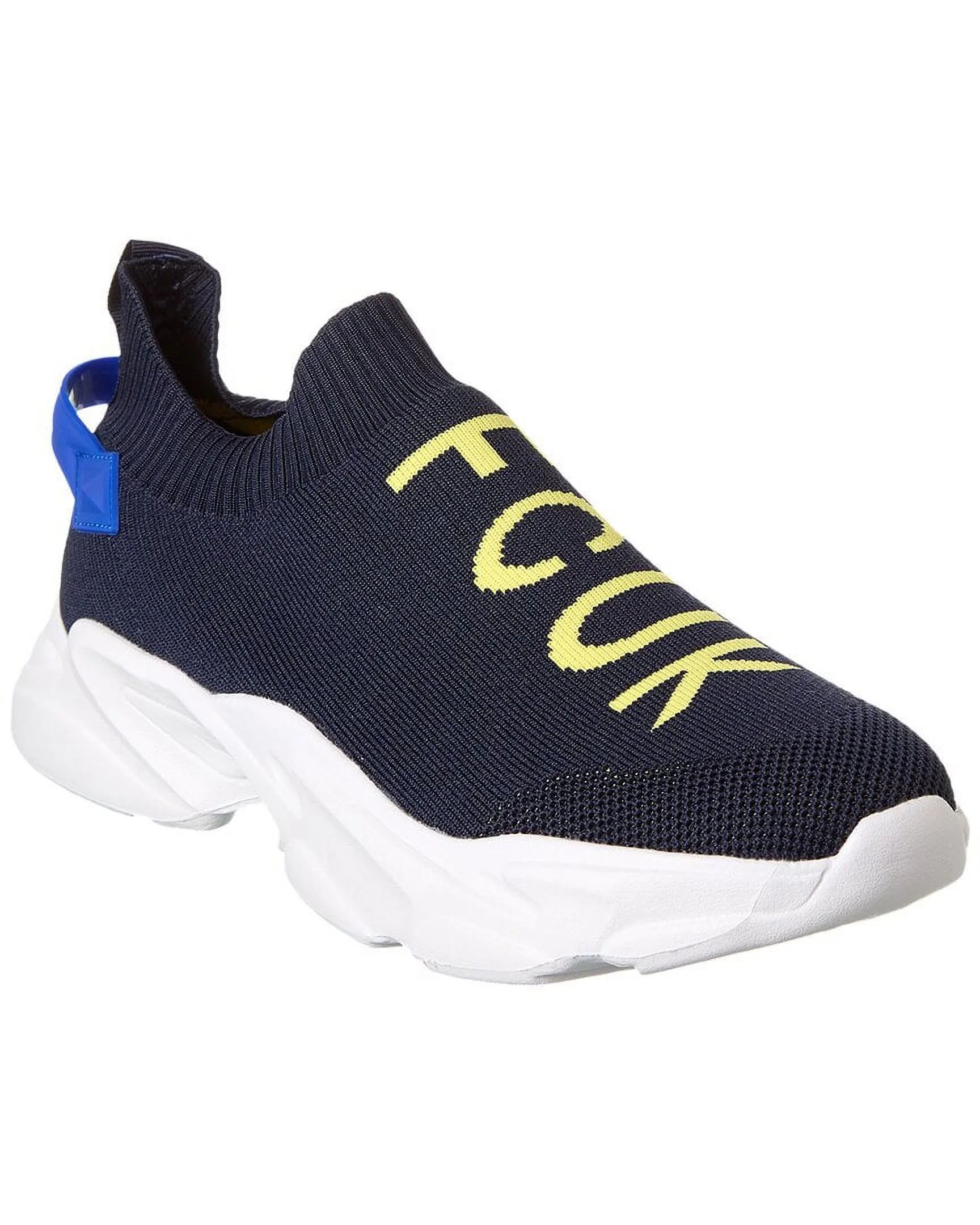 French Connection Camden Knit Sneaker, 10.5, Blue