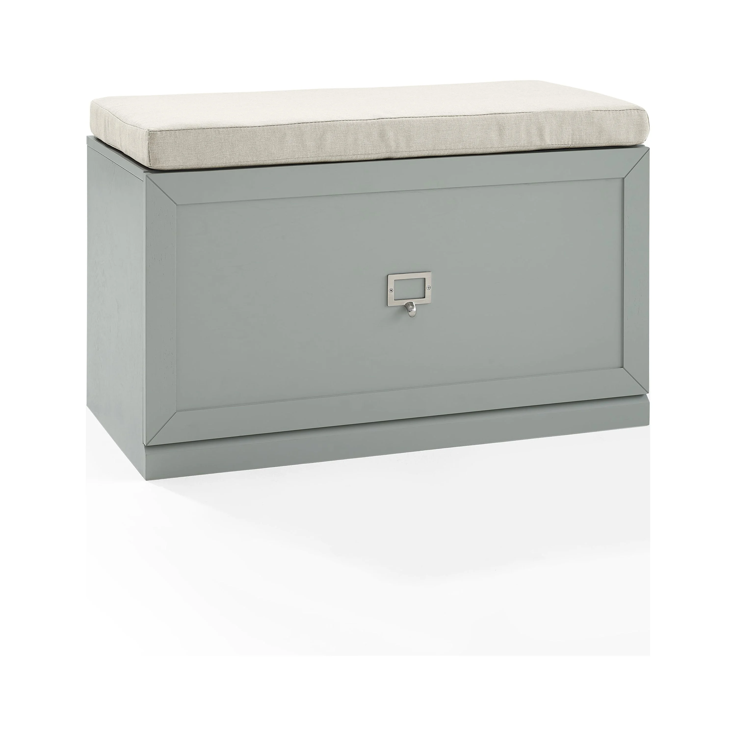 Crosley Furniture Harper Modern Wooden Entryway Bench in Gray and Cream