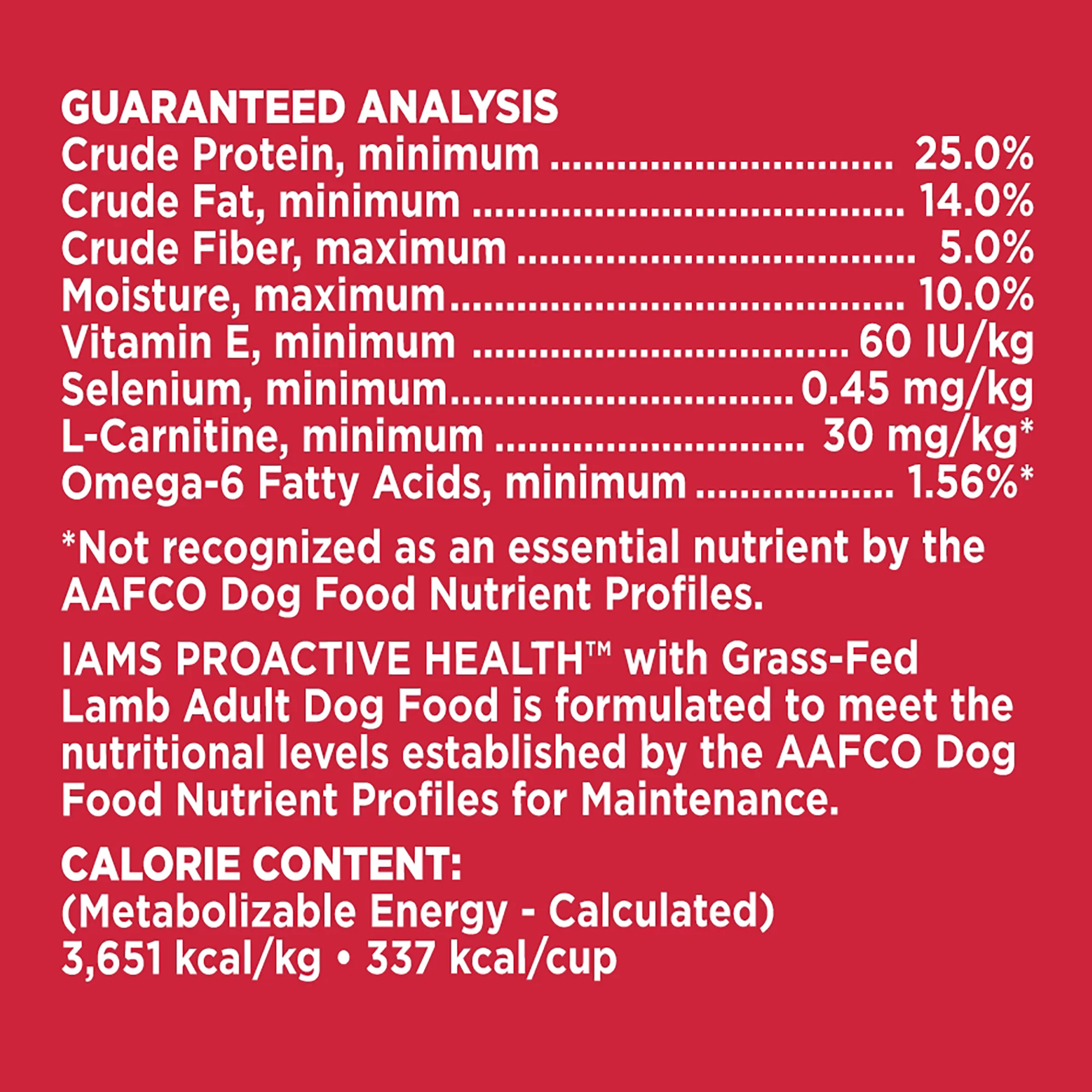 Iams Proactive Health Adult With Grass-Fed Lamb Dry Dog Food, 26.2 Lb
