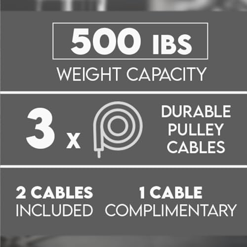 Yes4All LAT Pull Down Machines, LAT Row Cable Machine, LAT Tower with Additional Pulley Cable, High & Low Pulley Stations