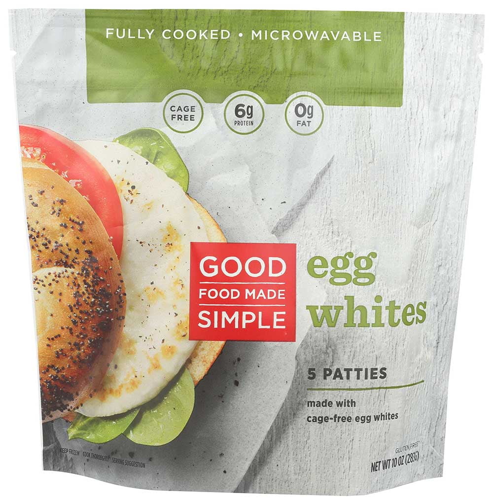 Good Food Made Simple Egg White Patties, 10 Ounce -- 10 per case.