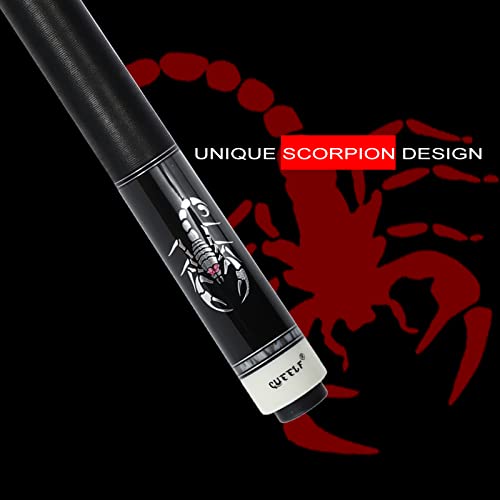 Pool Cue Stick,Billiard Cue Sticks with Hard Case Low Deflection Shaft Professional Billiard Pool Cues Sticks 19.5-21 oz cue Stick