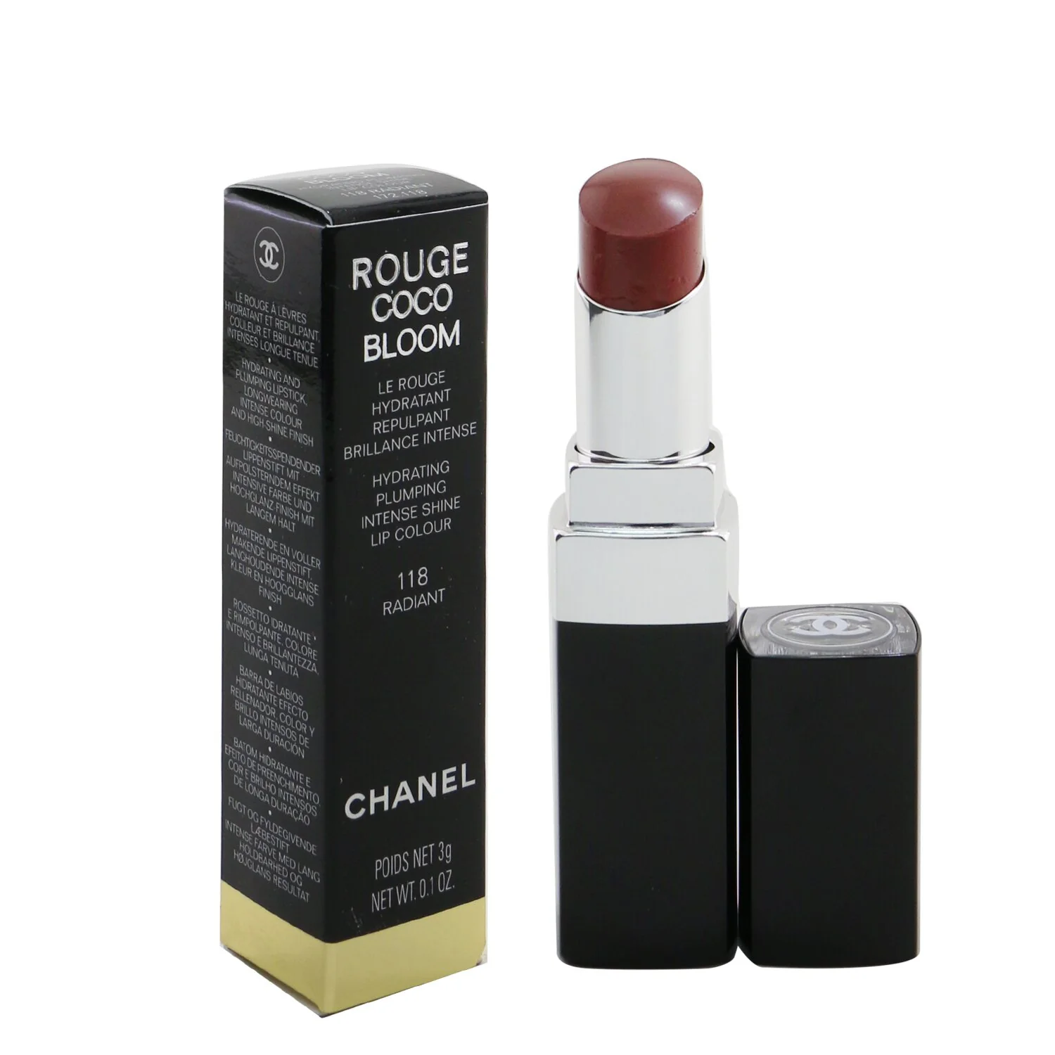 Chanel Rouge Coco Bloom Hydrating Plumping Intense Shine Lip Colour - # 132 Vivacity  3g/0.1oz