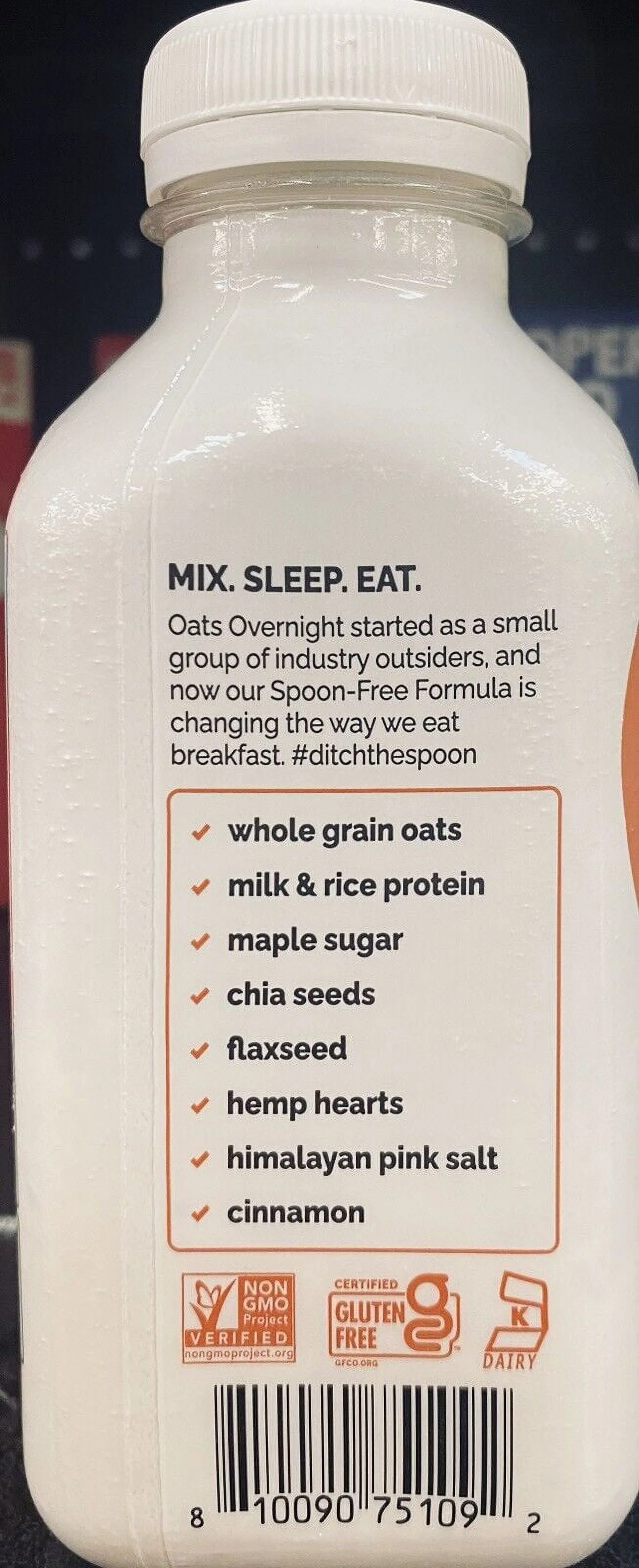 2x Oats Overnight - Cinnamon Roll Over night Oats Shake 2.1 oz 1 Bottle 2 PACK