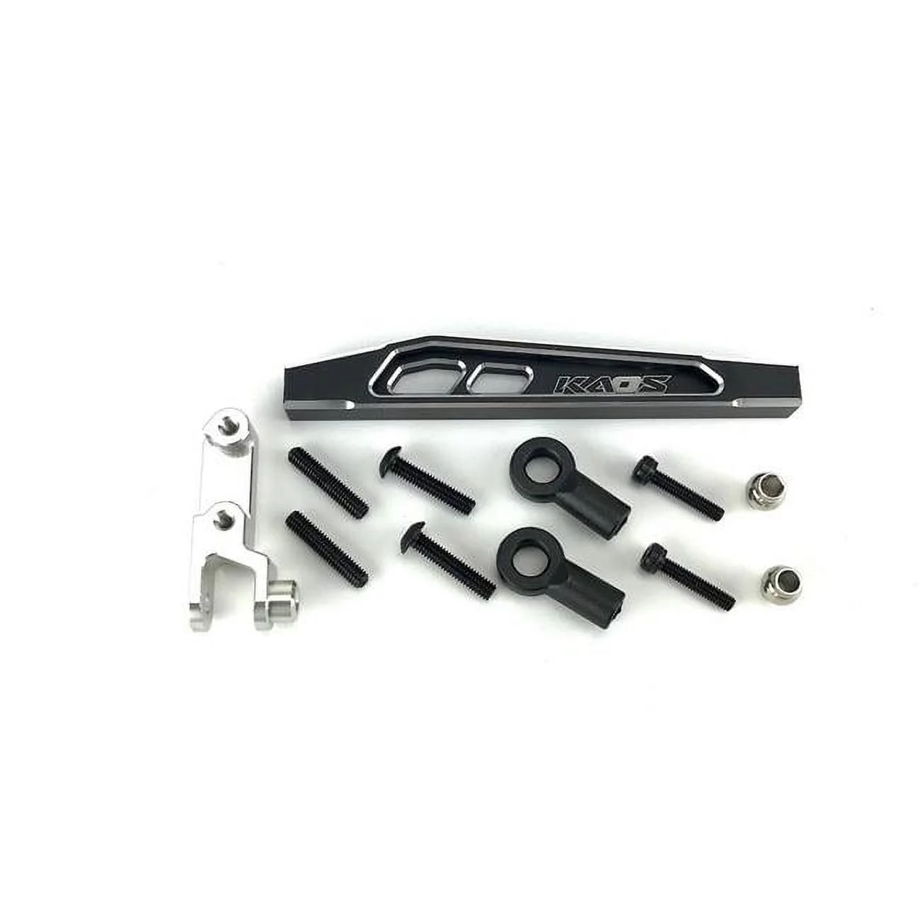 69 mm Scale 1-10 Upper Left Aluminum Front 4th Suspension Link Set for DL-Series F-450, Black