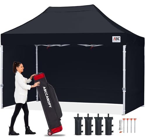 ABCCANOPY Easy Pop Up Canopy Tent with Sidewalls 10x10 Commercial -Series, White