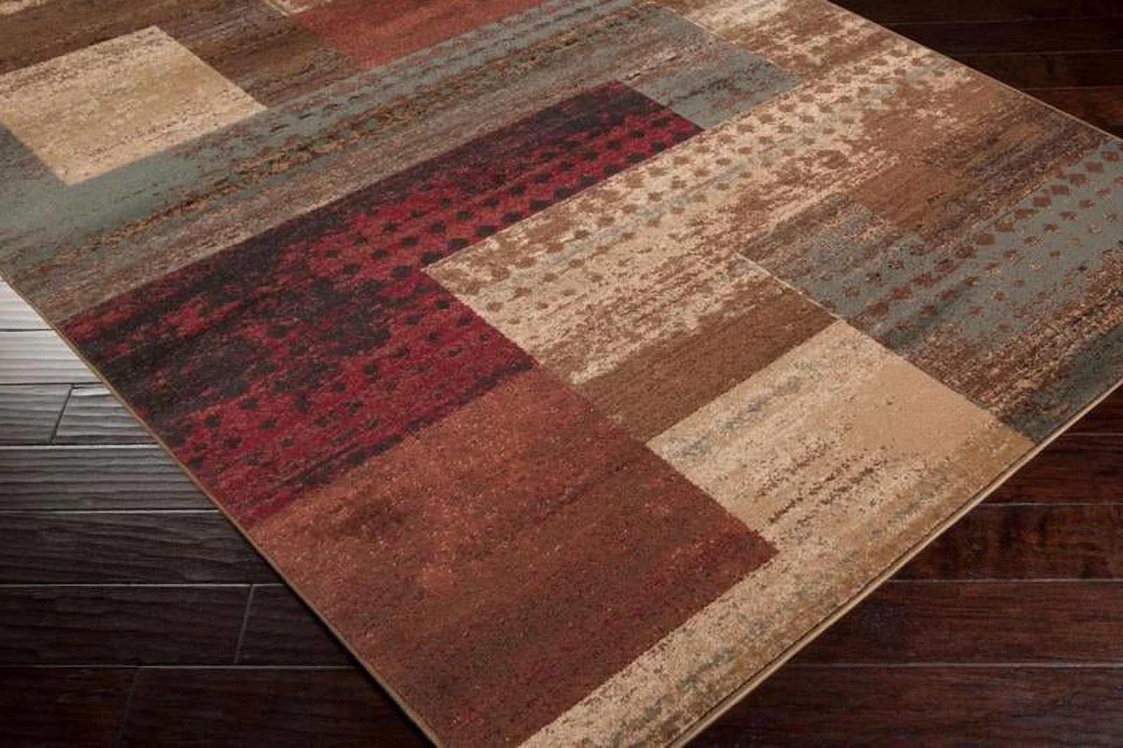 Mark&Day Area Rugs, 8x11 Hugo Modern Dark Red Area Rug (7'10
