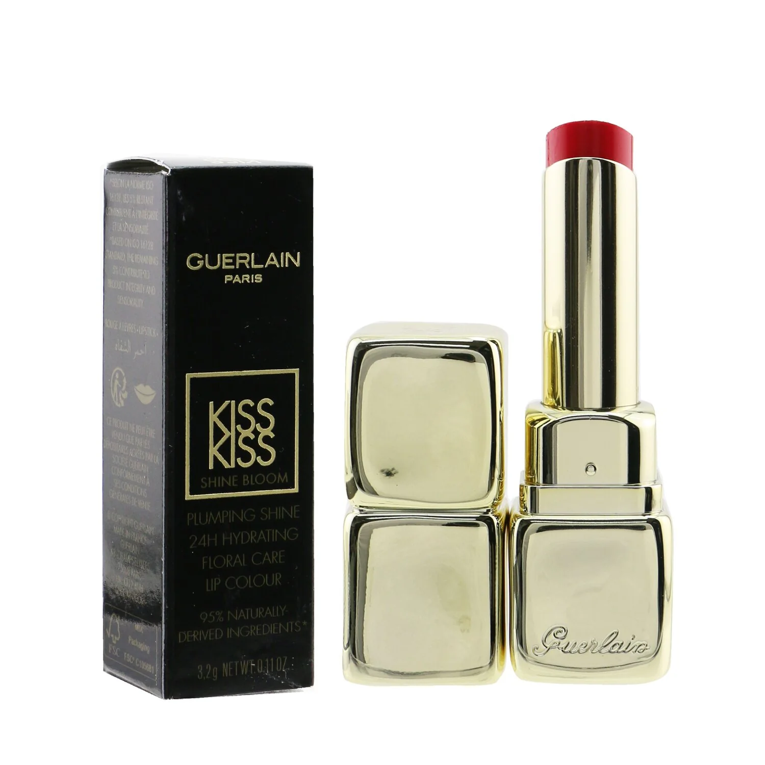 Guerlain KissKiss Shine Bloom Lip Colour - # 739 Cherry Kiss  3.2g/0.11oz