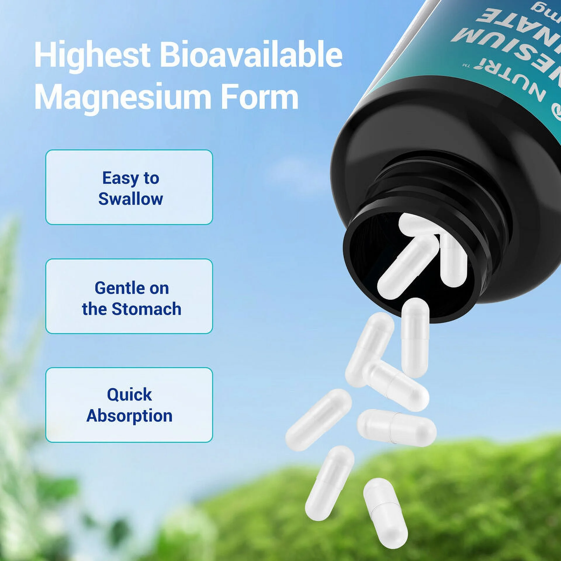 Magnesium Glycinate 1330mg 250 Capsules