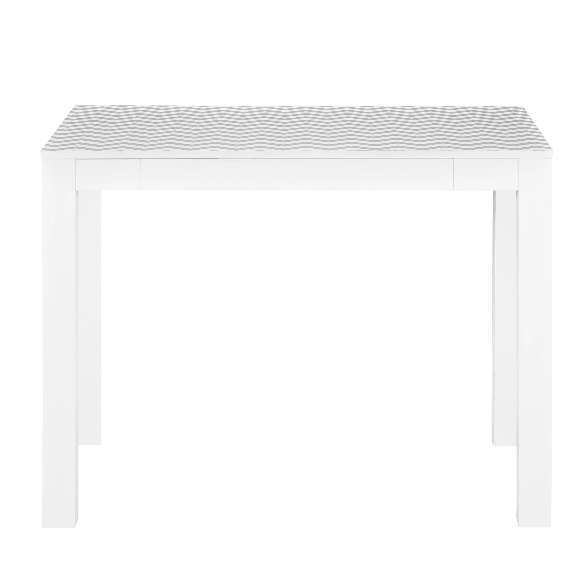 Ameriwood Home Parsons Computer Desk with Drawer, Chevron