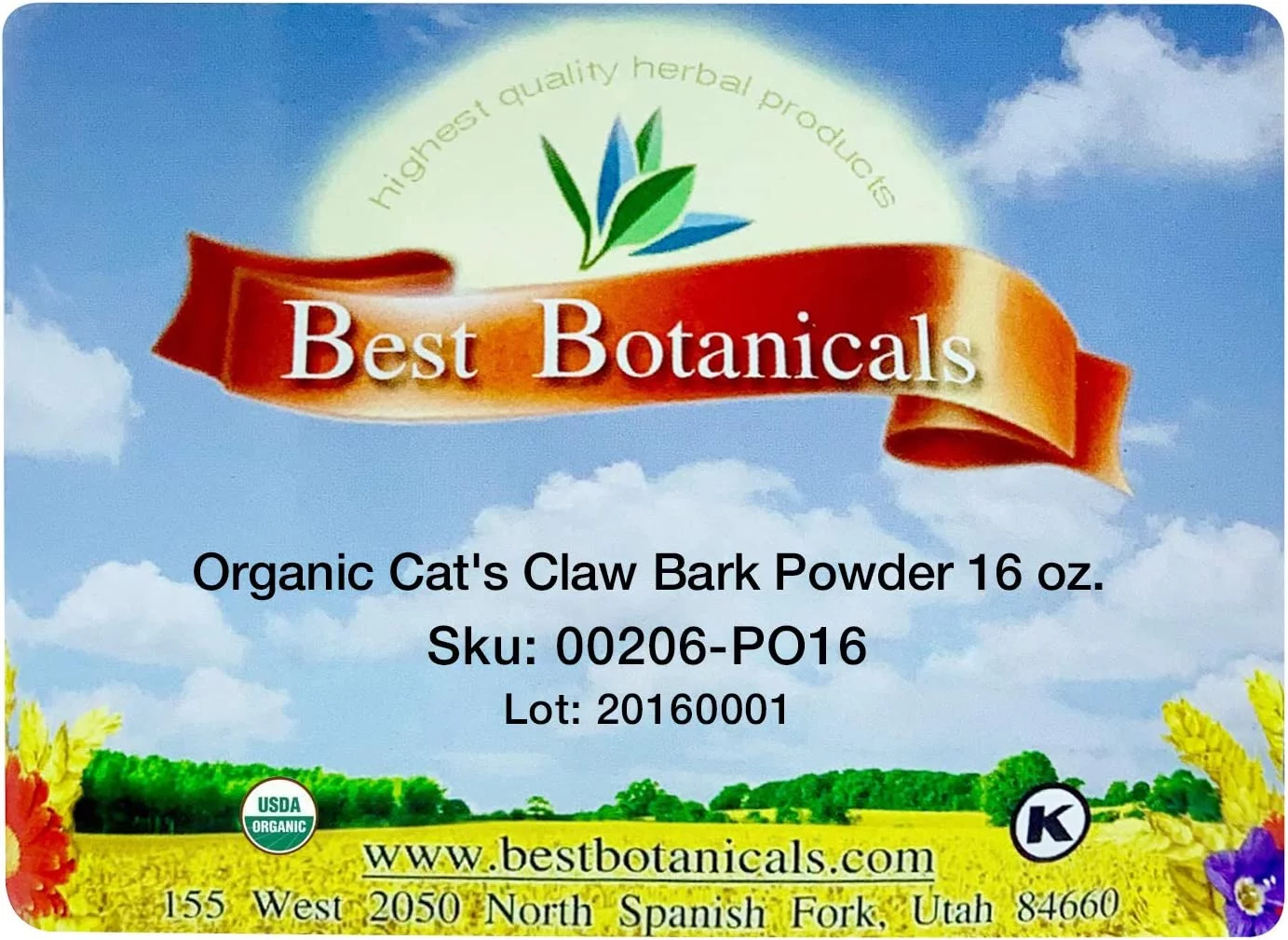 Best Botanicals Cat's Claw Bark Powder 16 oz.
