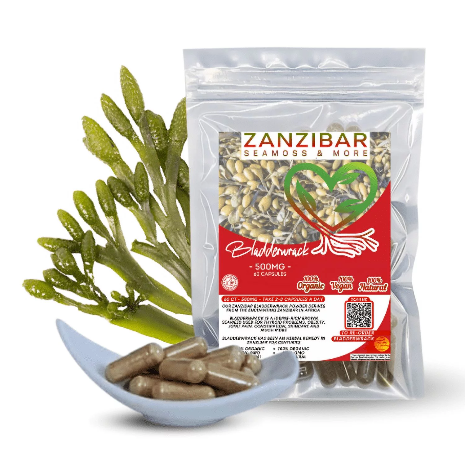 Organic Bladderwrack Pack (60ct) (1 Month Supply)