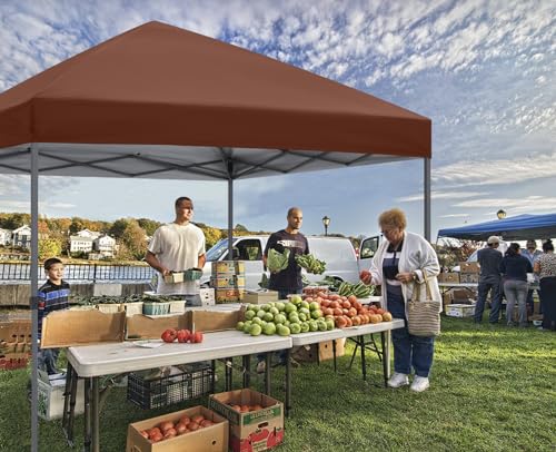 ABCCANOPY Pop Up Canopy - Outdoor Patio Portable Canopy Tent Heavy Duty for Backyard and Deck with 4 Sandbags(White, 10x10)