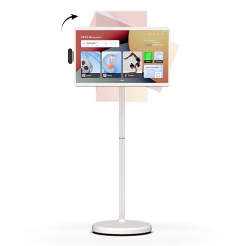 ApoloSign 32'' UHD 4K Smart Portable TV 2nd Gen, 16(8+8) GB RAM+256GB, Android 14, EDLA-Certified, Portable Touch Screen Monitor, Built-in 9300mAh Battery, Full Swivel Rotation, Voice Remote Control