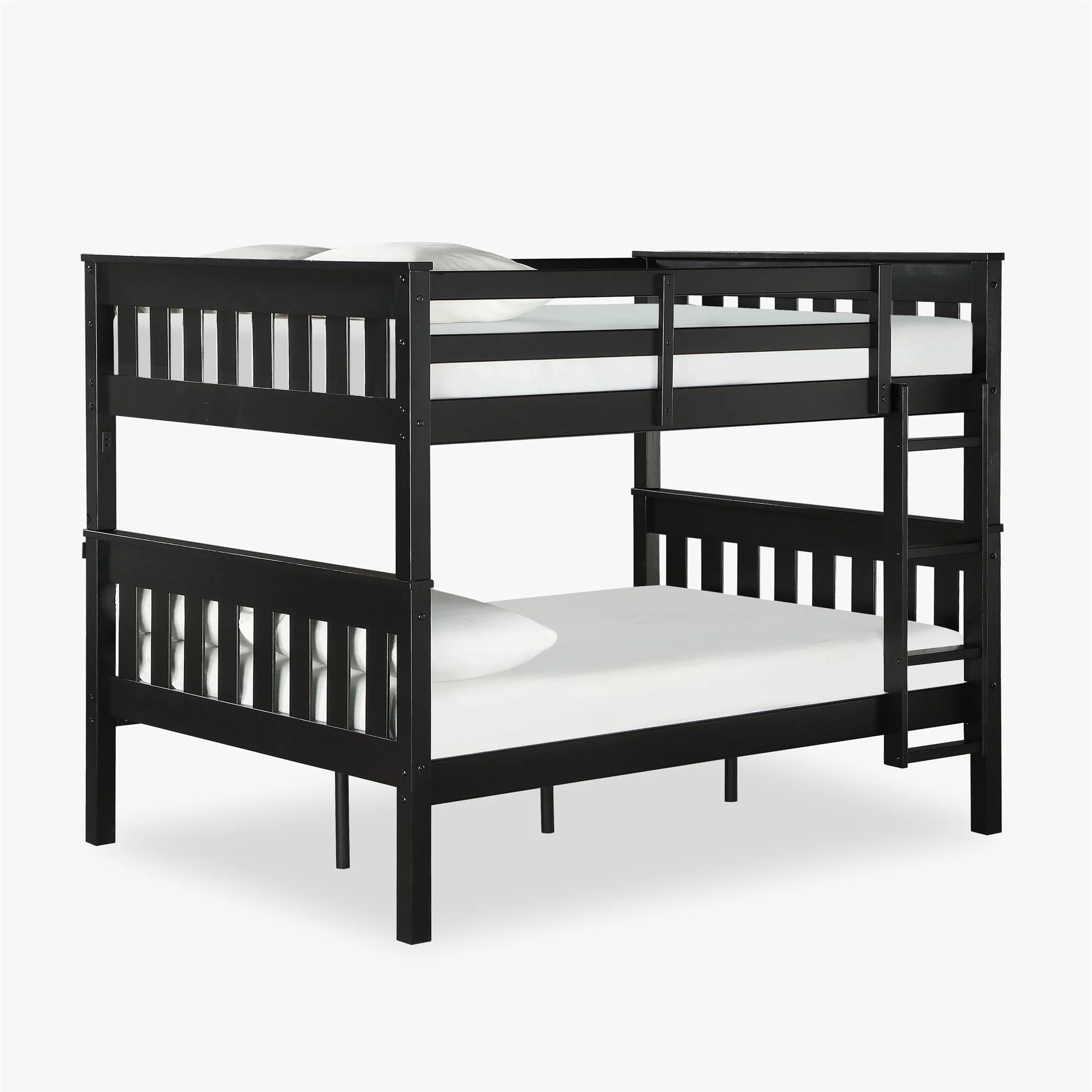Dorel Living Moon Full over Full Bunk Bed with USB Port in Black