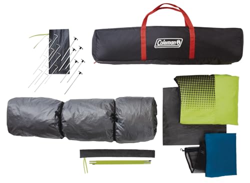 Coleman Instant Tent with 1-Minute Setup, 4/6/8/10 Person Tent with Pre-Attached Poles, Air Vent, & Carry Bag