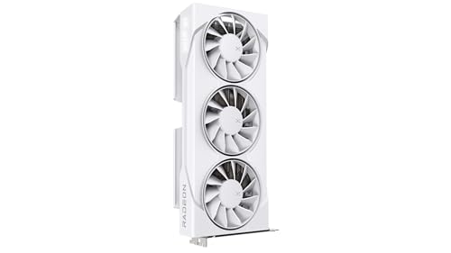 XFX Swift AMD Radeon RX 9060 XT OC White Gaming Edition with 8GB GDDR6 HDMI 2xDP, AMD RDNA 4 RX 9060XT RX-96TSW8GWQ