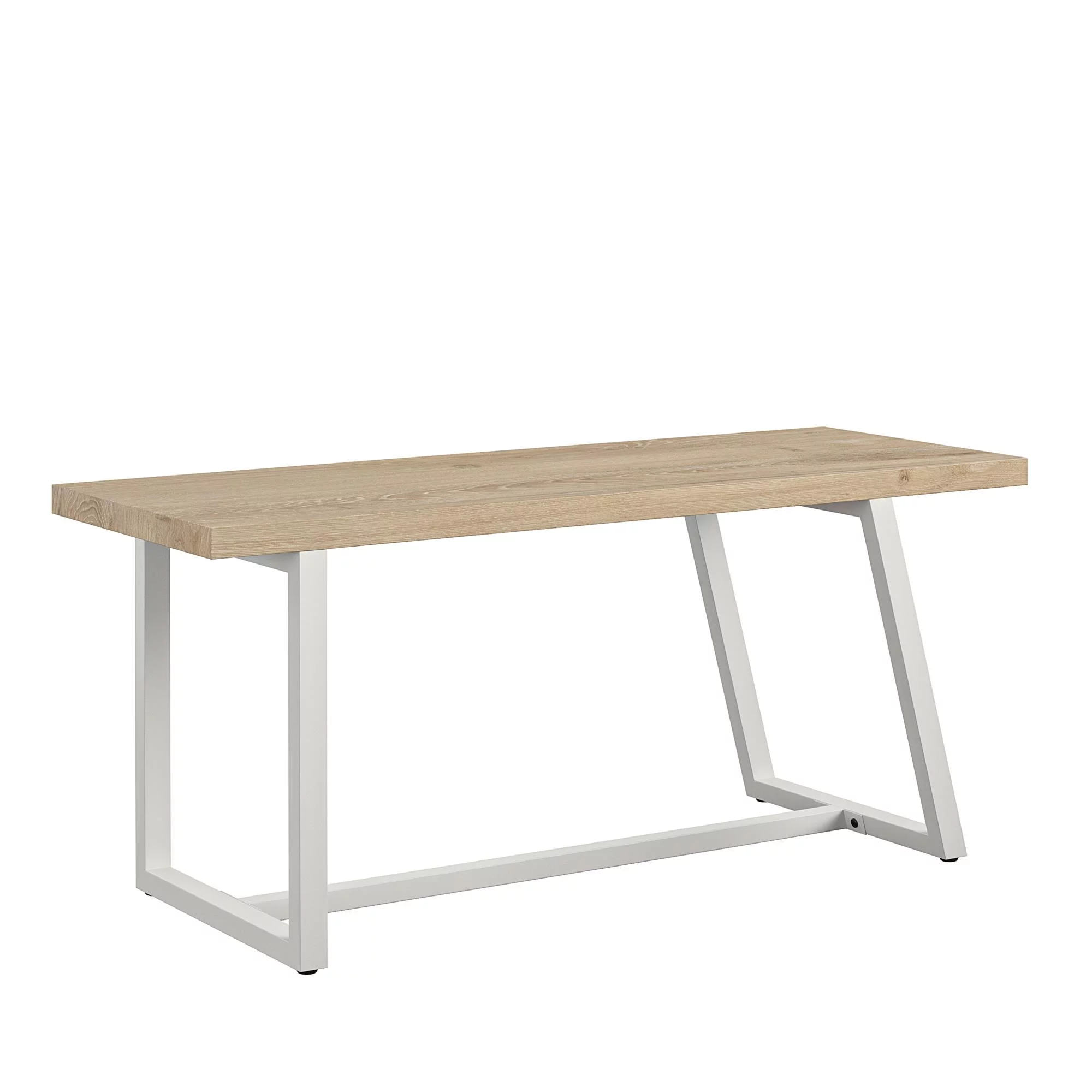 Novogratz Palomino Asymmetrical Entryway Bench, White