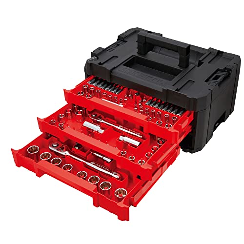 Craftsman 262-Piece Mechanic Tool Set, Master Socket Set with 3-Drawer VERSASTACK Tool Box, SAE/Metric Set (CMMT45309)