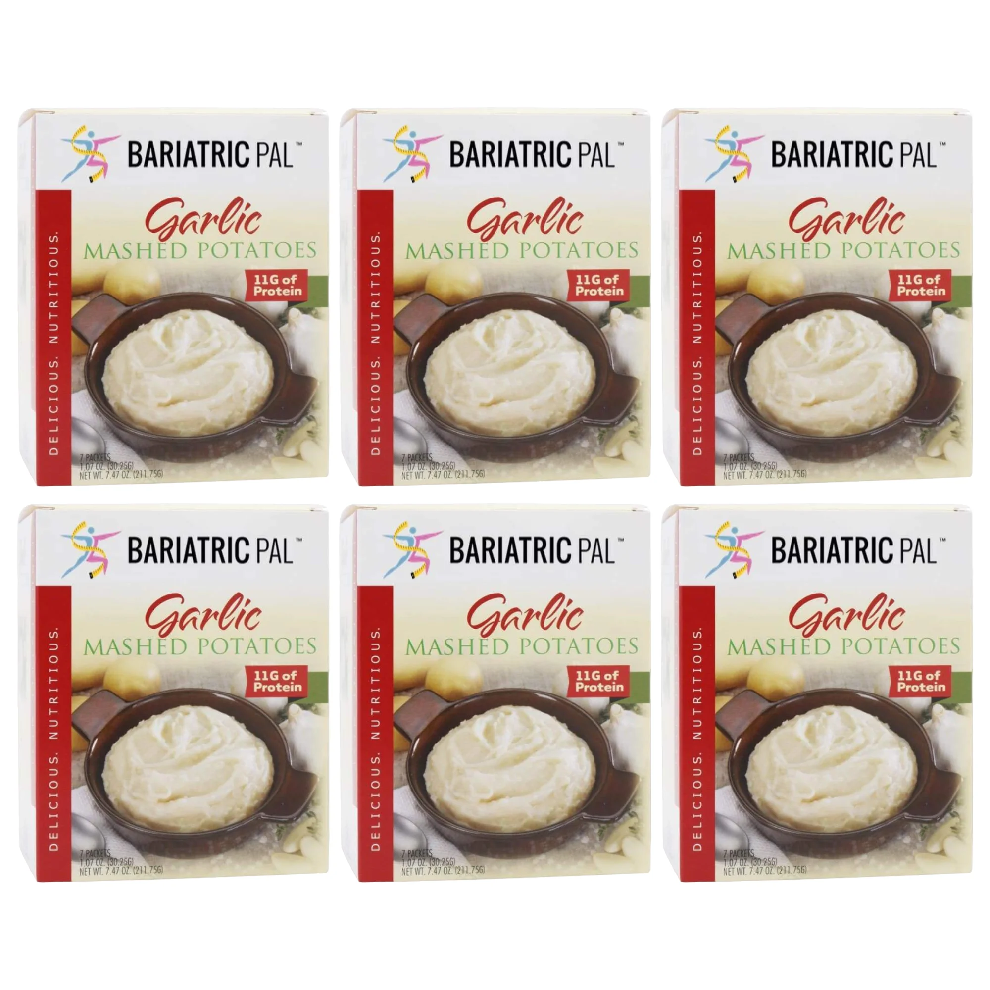 BariatricPal High Protein Mashed Potatoes - Garlic Size: 6-Pack