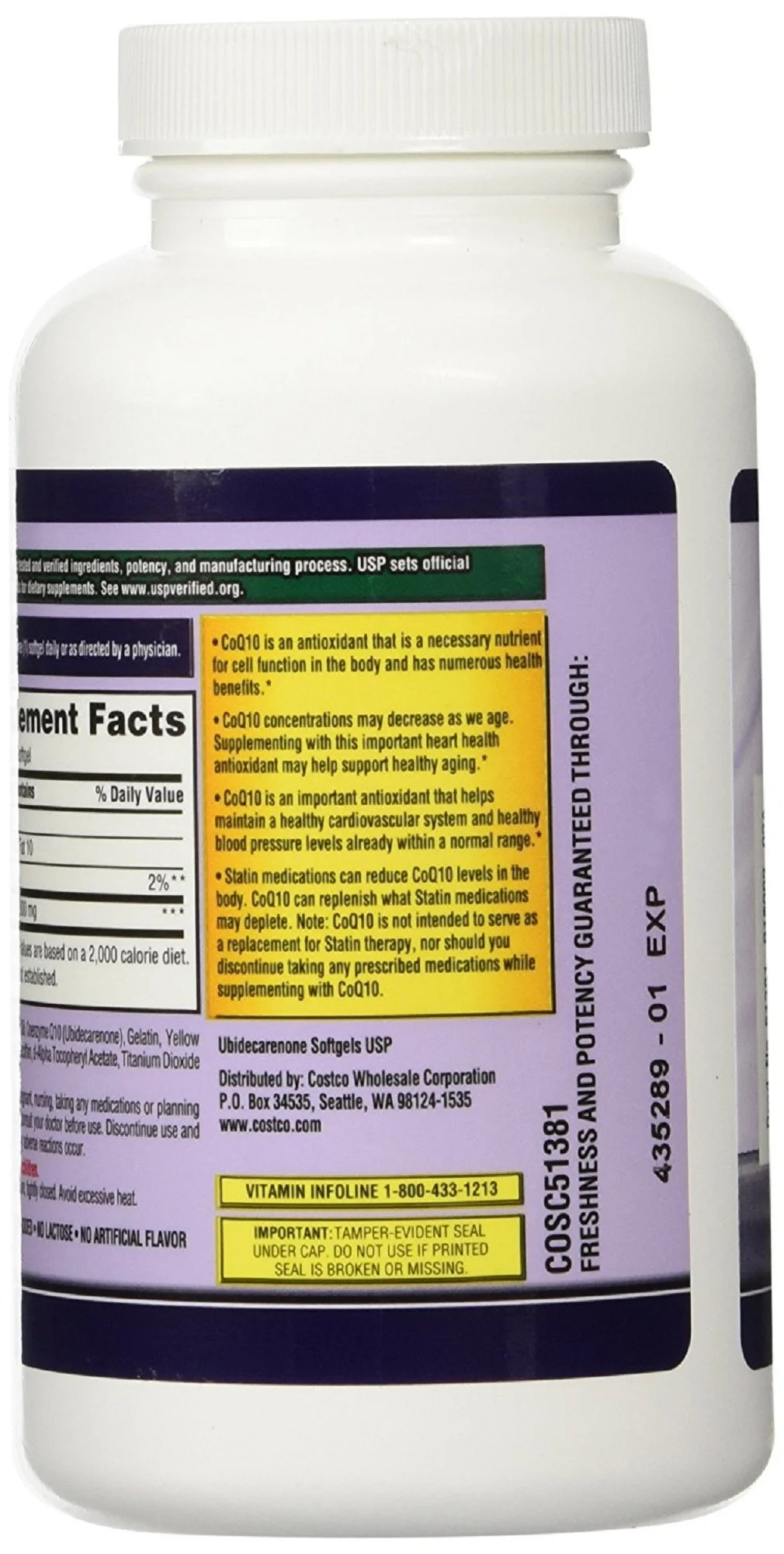 2 Pack | Kirkland Signature CoQ10 300 mg., 100 Softgels