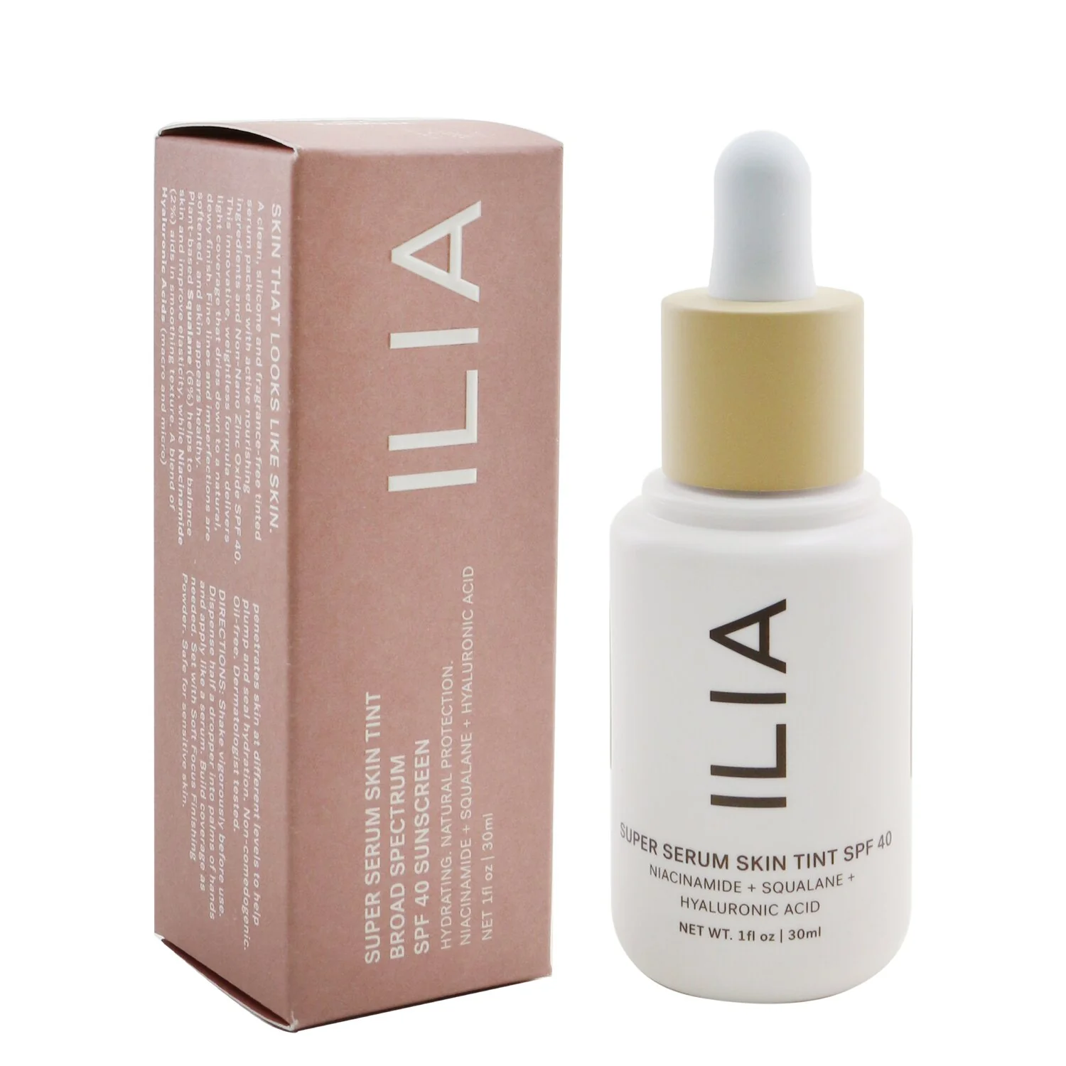ILIA Super Serum Skin Tint SPF 40 - # ST12 Kokkini (Medium With Neutral Warm Undertones)  30ml/1oz