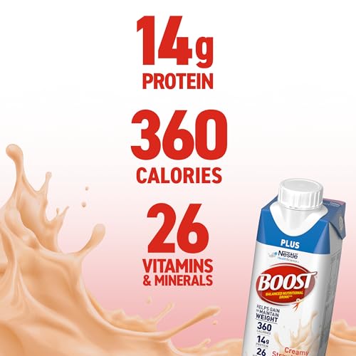 BOOST Plus Nutritional Drink, Rich Chocolate, 8 fl oz (Pack of 24)