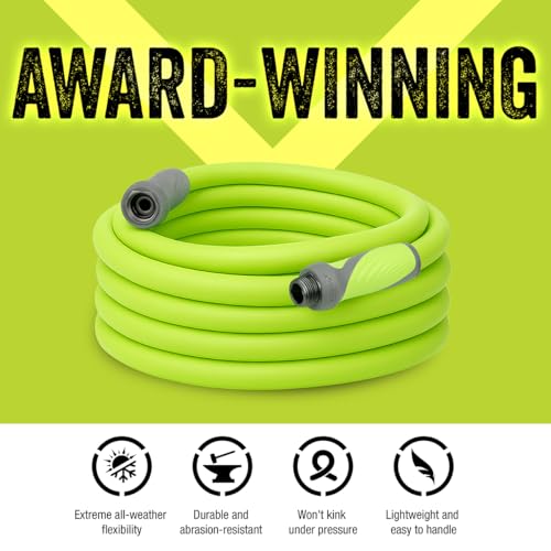 Flexzilla Garden Hose 5/8 in. x 50 ft., Lightweight All-Weather Water Hose, Durable and Flexible, Leak-Free Connections