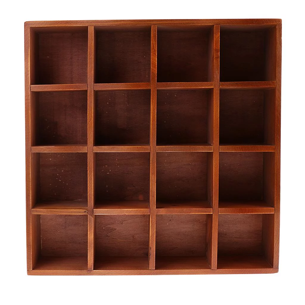 : Wooden Wall Shelf Storage Cabinet Wall Mount Space Save For Books S Toys Ornament Miniatures Books Photos Holder