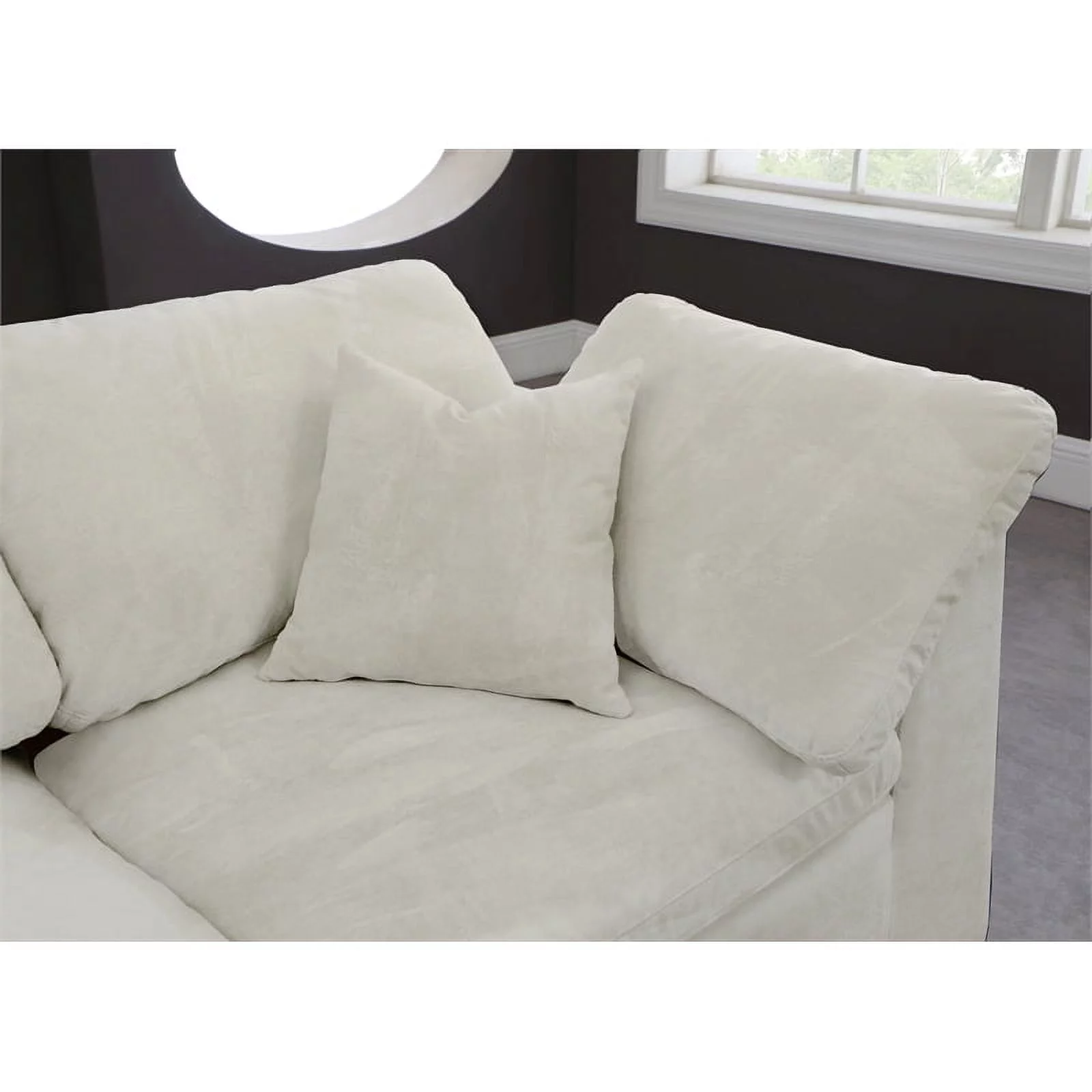 Meridian Furniture Cozy Cream Velvet Modular Sectional