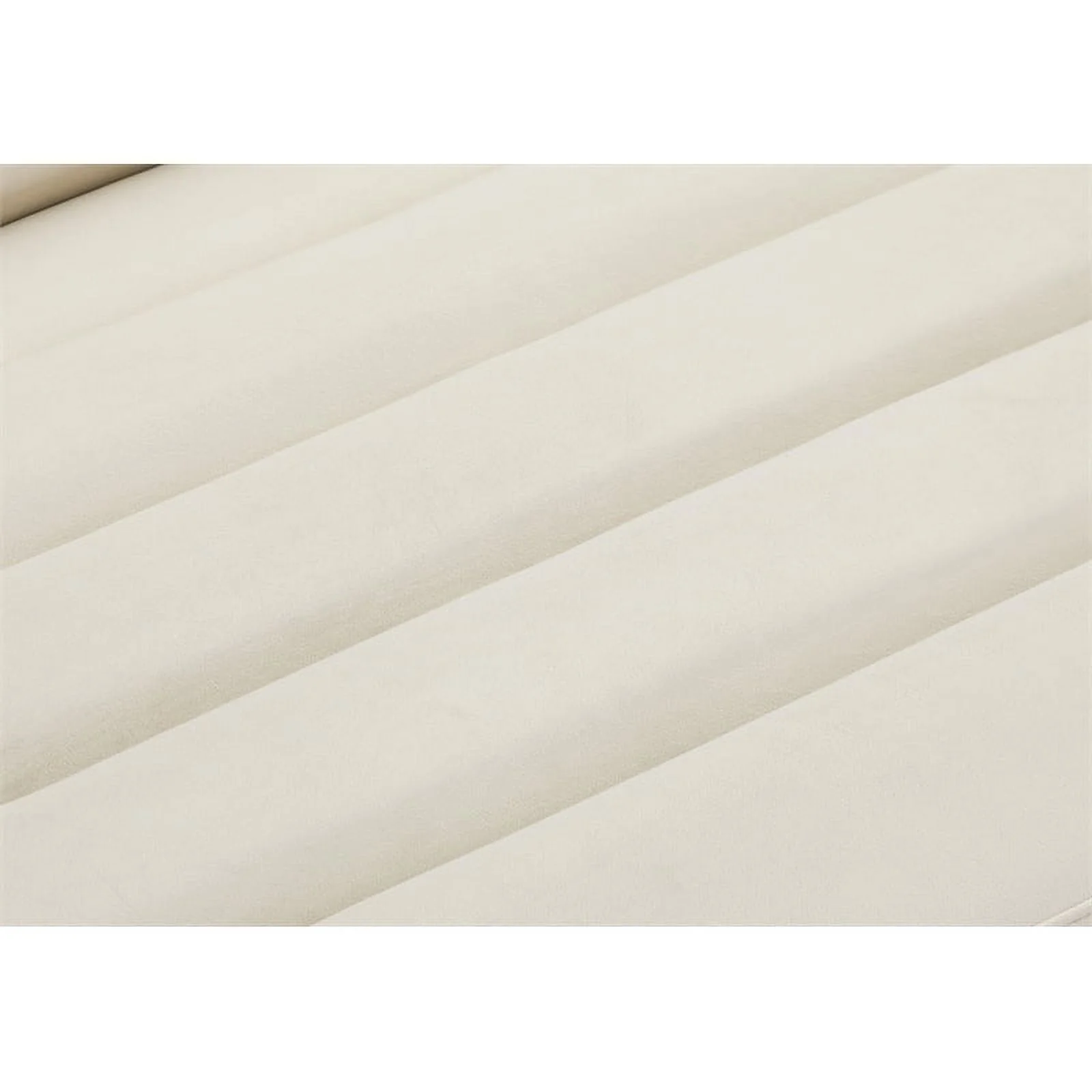 Meridian Furniture Cascade Cream Velvet Fabric Loveseat