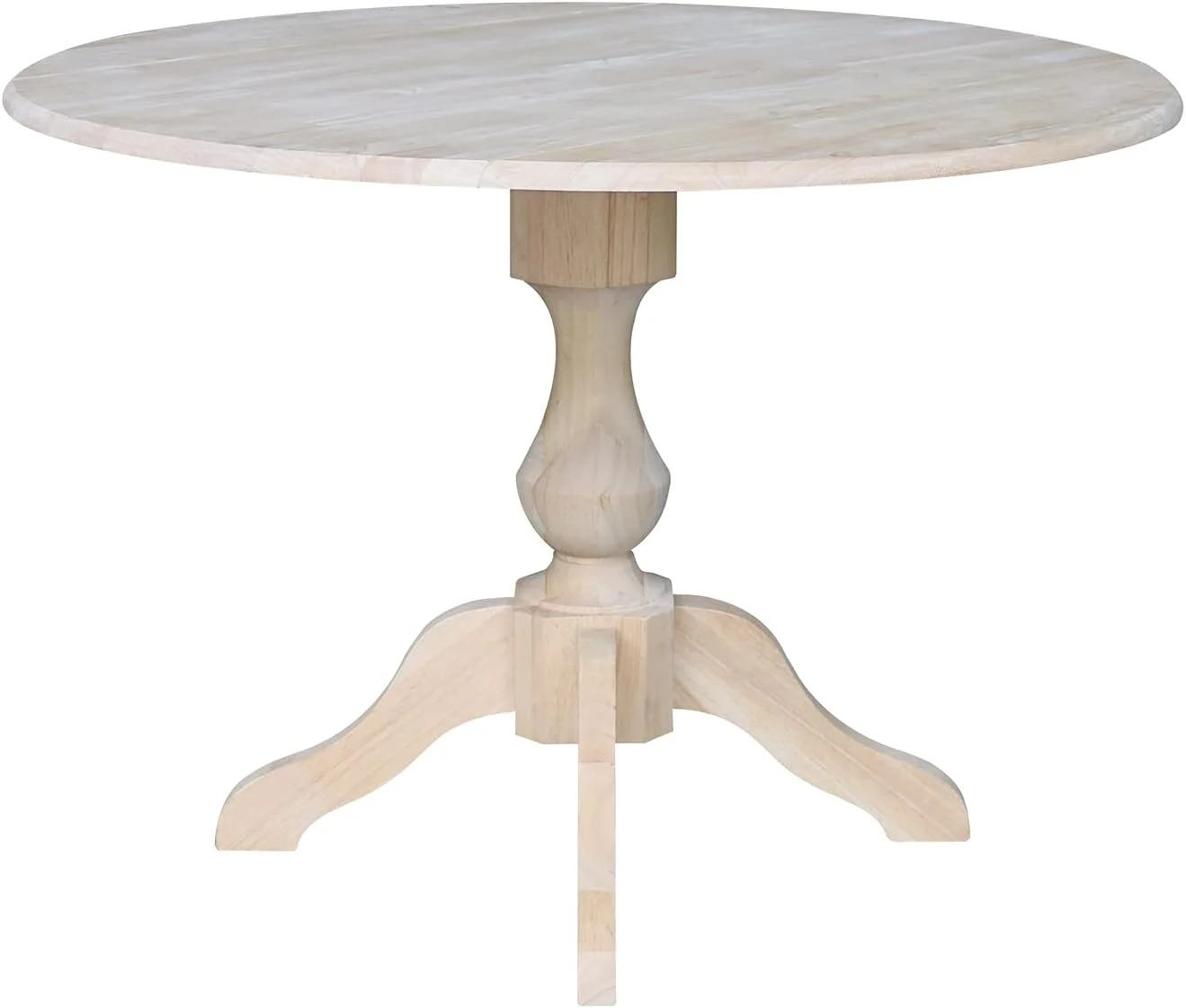 Round Dual Drop Leaf Pedestal Table-30.3