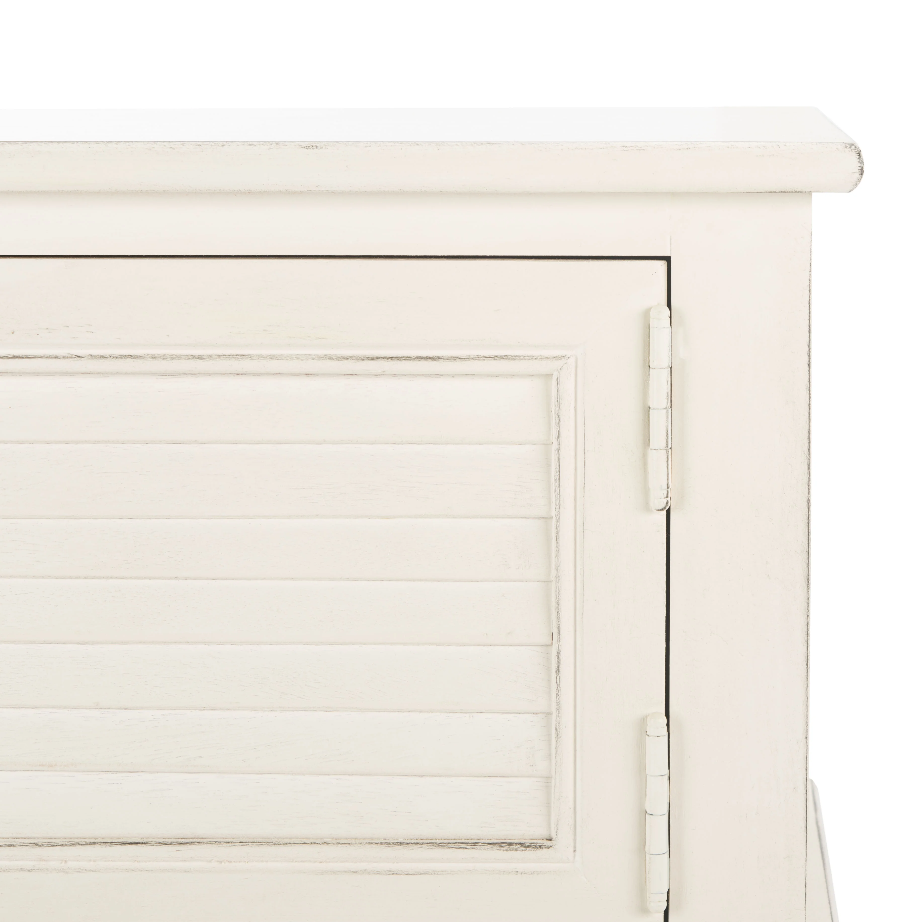 SAFAVIEH Tate Distressed White Wood Console Table with Drawer (47.3 in. W x 13 in. D x 29.5 in. H)